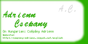 adrienn csepany business card