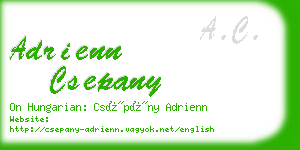 adrienn csepany business card